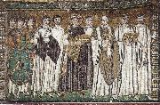 unknow artist Justinian, Bishop Maximilian Annus and entourage Sweden oil painting reproduction